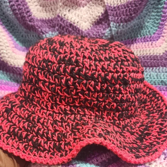 Red Bucket Hat - Picture 1 of 5